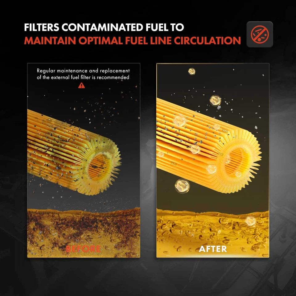 Filtro de combustible para Ford F-100 F-150 F-250 F-350 Mustang Lincoln Continental Mercury Foto 4 de 4