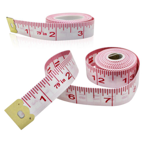 2pcs Body Measuring Ruler Sewing Cloth Tailor Tape Measure Soft Flat 79" / 200cm - Picture 1 of 7