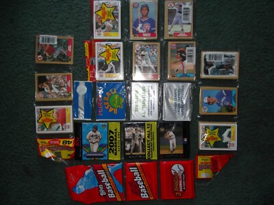 (7)BASEBALL SEALED RACK PACK LOT-1987,1993,2007 TOPPS, 1993 FLEER SERIES 1