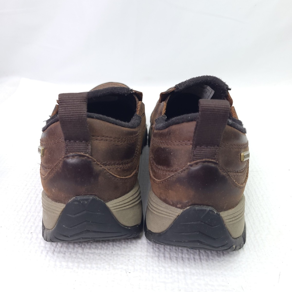 Merrell Coldpack Ice Moc Brown Leather Slip On Loafers  display picture 1