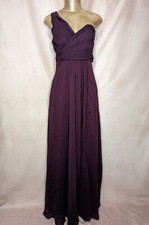  NWOT size Small Lulus Dark Purple One-Shoulder Maxi Dress NJD063