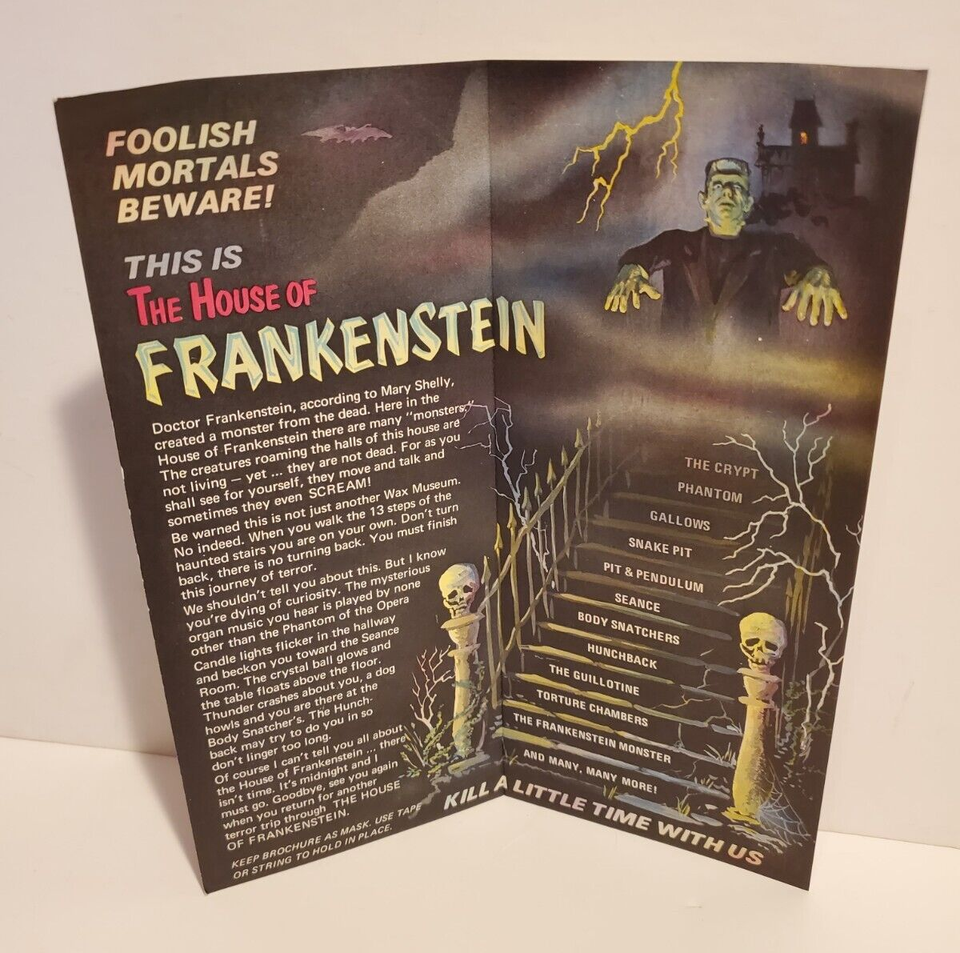 VINTAGE HOUSE OF FRANKENSTEIN WAX MUSEUM LAKE NY ONTARIO CANADA
