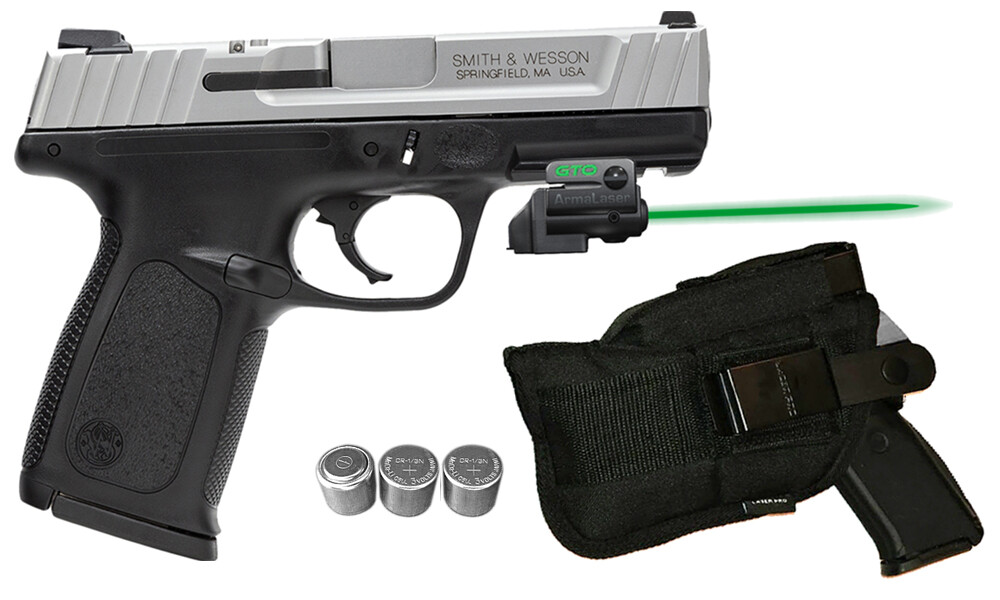 ArmaLaser GTO for S&W SD9 SD9VE SD40 SD40VE GREEN Laser w/ FLX03