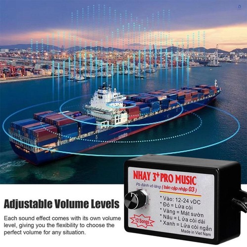 12V-24V 12 Sound Musical Horn Controller Horn Control F6M7 GXS Truck For E1N9 - Picture 4 of 10
