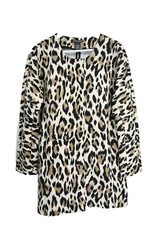 Women Animal Print Coat Chelsea Theodore Jacket Topper Pockets Large Leopard