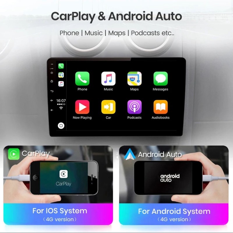 Autoradio Android Seat Leon Mk2 2005-2011 Stereo Auto Touch 9" WIFI Navi GPS - Immagine 1