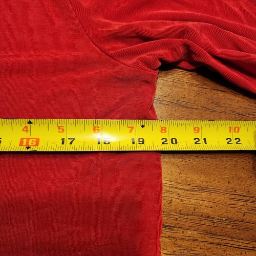 Slinky Brand Red Long Sleeve Full Zip Jacket SZ M Classic Travel Minimalist USA - Picture 9 of 10
