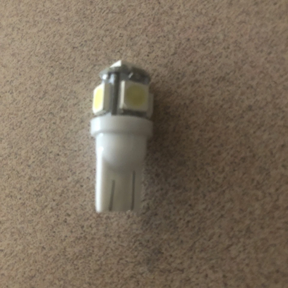 T10 LED 10 total bulbs Wedge Base W5W  2825,158,199,168,194 5-SMD 5050 White - Image 4 of 4