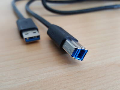 USB 3.0 Anschlusskabel Typ A/B Super Speed 5GB/s 1,8 m Scanner Drucker SSD PC