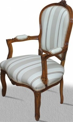Barock Stuhl Vintage Antik Stil Rokoko Holz lasiert Pp antik Stil Massivholz R