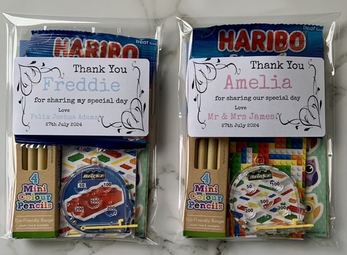 Personalised Childrens Kids Wedding Activity Pack Favour Birthday Party Bag - Picture 5 of 7
