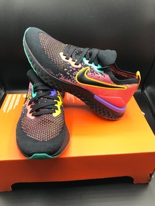 SIZE 7.5 NIKE WOMENS EPIC REACT FLYKNIT 2 RUNNING SHOES BLACK EMBER CK0818-001 | eBay