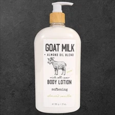 Goat Milk Almond Vanilla Softening All Over Body Lotion Home & Body Co. 27 oz