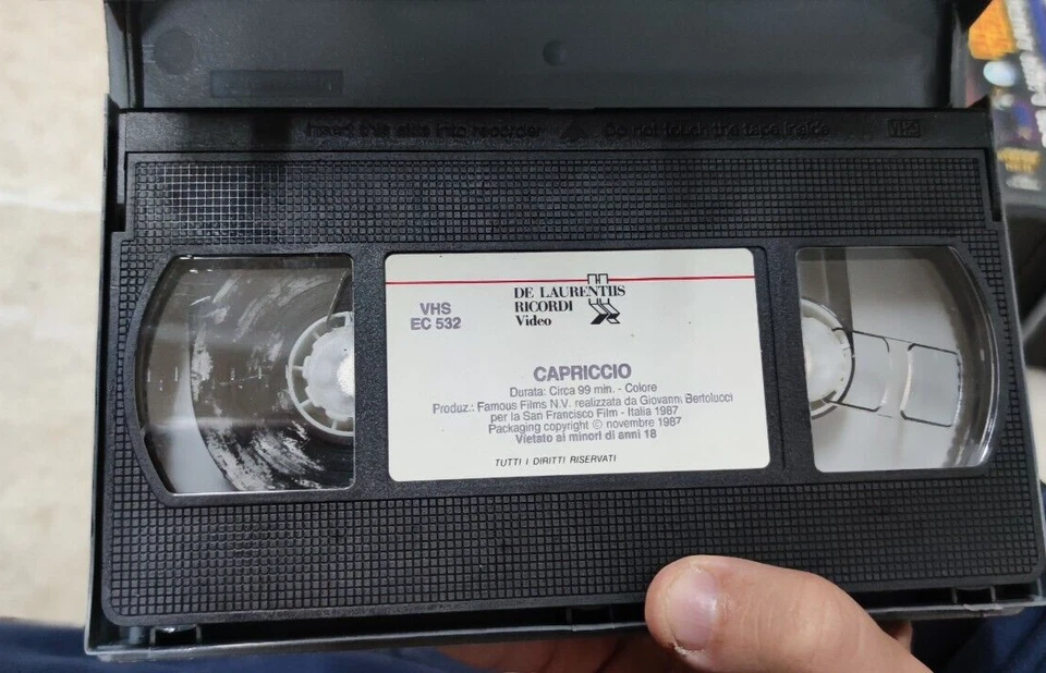 VHS un film di tinto brass capriccio, film cinema movie videocassetta rara - Immagine 4 di 4