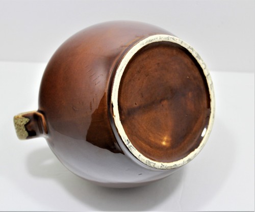 Bohnentopf dunkelbraun Tropfglasur mit Griffen - Bild 6 von 6