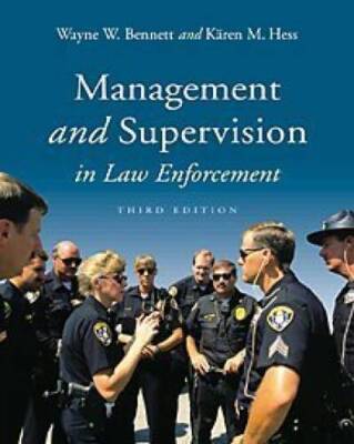 Management and Supervision in Law Enforcement - Hardcover - GOOD