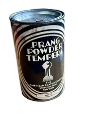 Vintage Prang Powder Can With Contents American Crayon Company Display