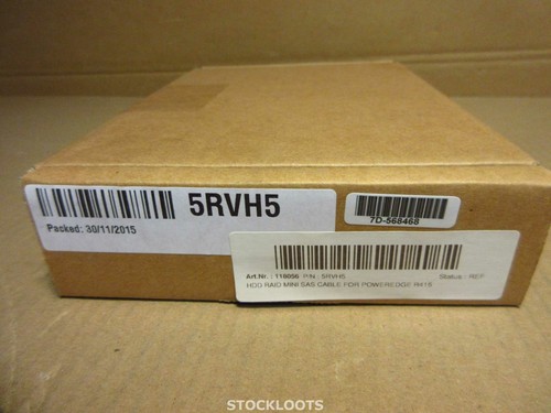 Câble Dell 5RVH5 PowerEdge R415 HDD RAID MINI SAS assemblé RECONDITIONNÉ DANS SA BOÎTE - Photo 2/3