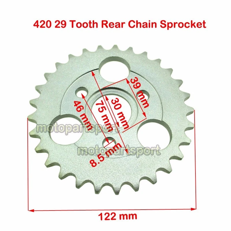 30mm 420 29 Tooth Rear Chain Sprocket For Honda Z50A Z50 Z50R Z50J
