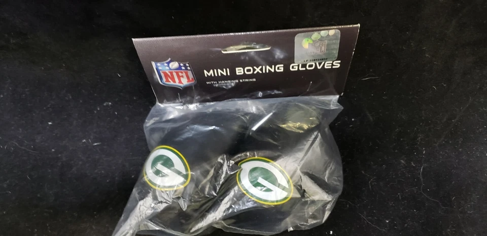 Mini Guantes de Boxeo Green Bay Packers NFL Espejo Retrovisor Auto Coche Camión A61 Foto 4 de 4