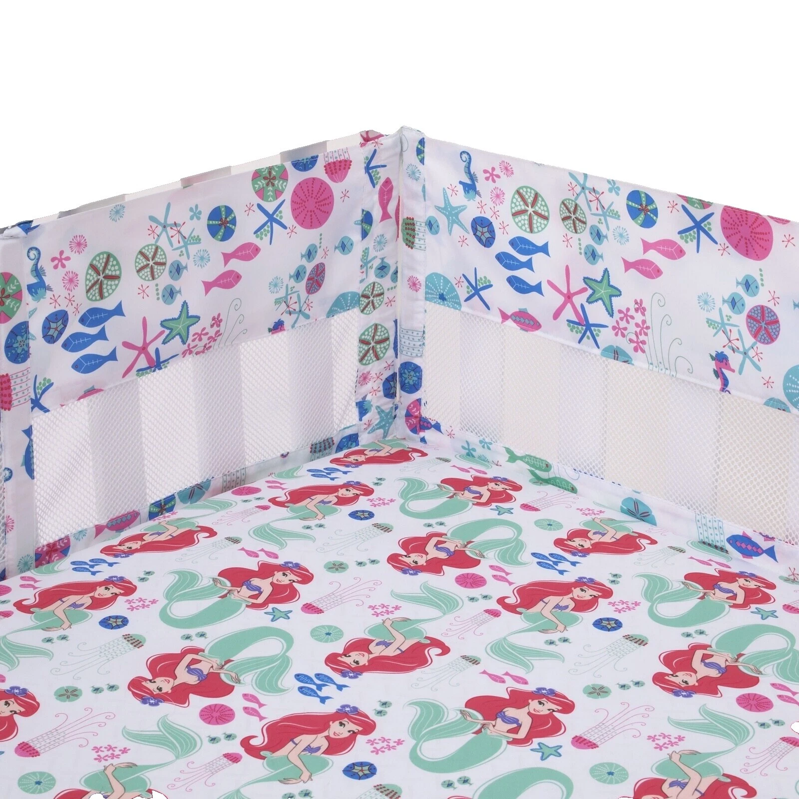 Forros de malla para cuna Disney para bebés niñas