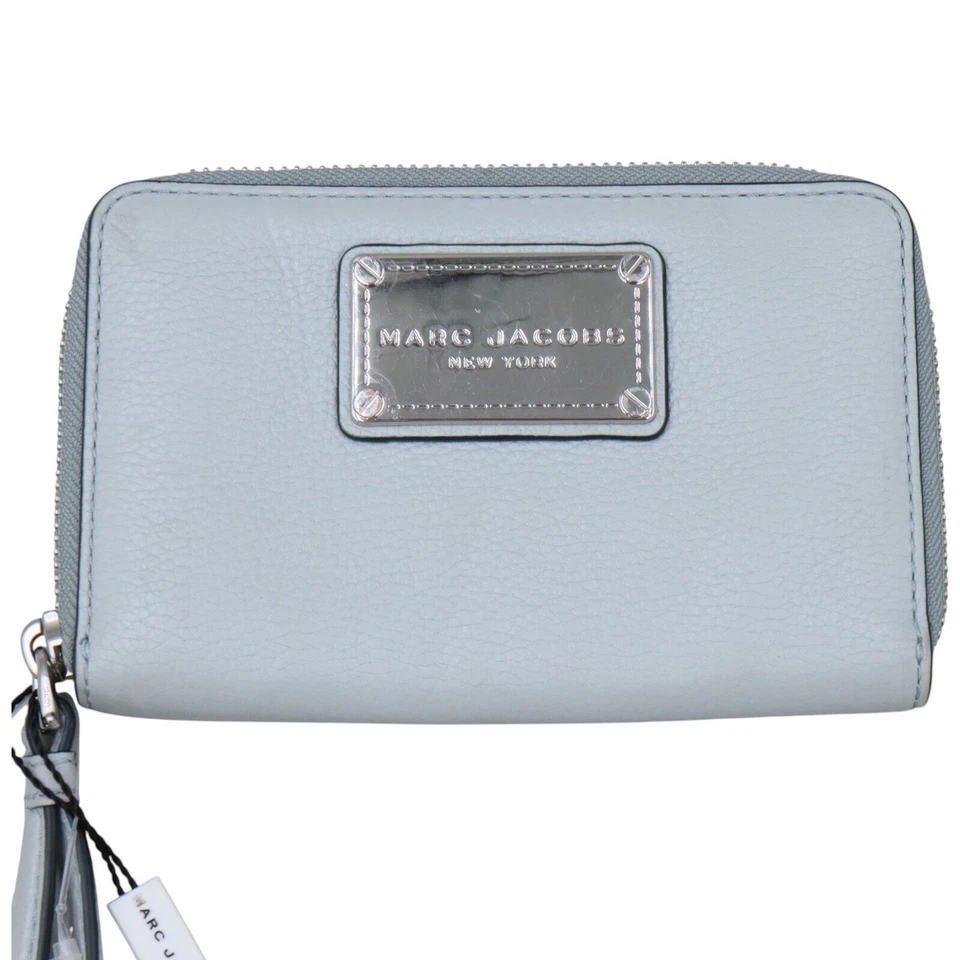 Cartera Muñequera Marc Jacobs 'Ice' Cremallera Alrededor Pequeña Cuero Guijarro Foto 2 de 4