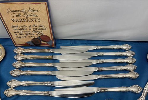 Service for 12 Plus Xtra Community Silverplate Silverware Flatware 72+ Pieces - Picture 2 of 12