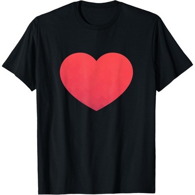 Heart Valentines Day Shirt - Graphic Novelty Love Heart T-Shirt