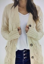 Ivory Cardigan Sweater size medium