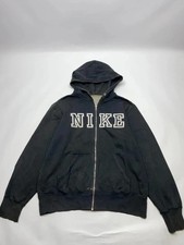 Nike Black Full-Zip Hoodie with Big Letter Logo