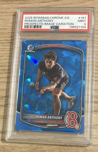 2025 Bowman Chrome Sapphire ROMAN ANTHONY Image Variation BCP-167 PSA 9