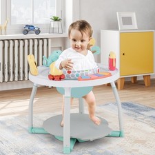 5-in-1 Baby Activity Center w/ Rotating Seat Removable Toys Lights  Music
