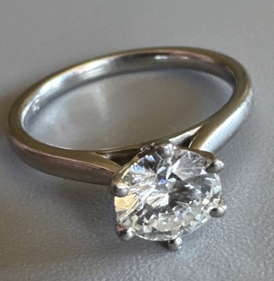 The Diamond Store Labor Grown Platin 1,04ct Diamant Solitär Ring Größe M