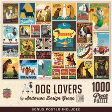 MasterPieces - Vintage Posters - Dog Lovers 1000 Piece Jigsaw Puzzle