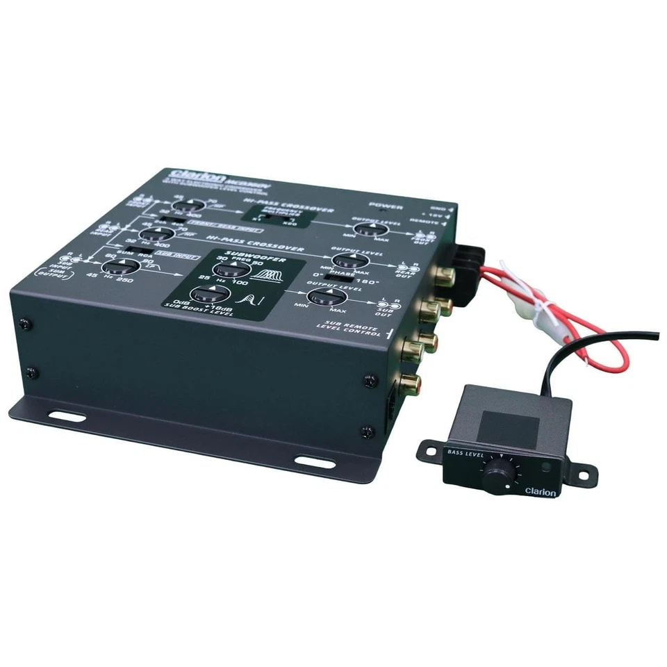 Clarion Mcd360v 3-Way 6 Channel RCA Inputs Electronic Crossover with Remote - Image 4 of 4