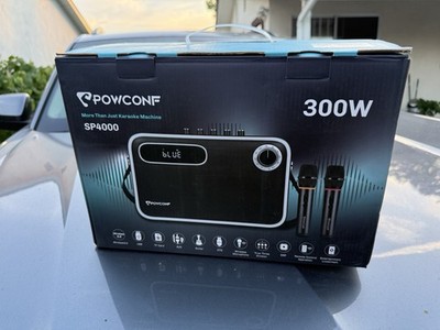 300W Karaoke Machine Bluetooth Speaker w/ 2 Wireless Microphones NEW