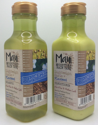 Maui Moisture Hair Care Curls + Flaxseed Shampoo & Conditioner 13 oz  HTF  