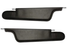 Barracuda Challenger Conv. sunvisors Black vinyl pair 2 Pin 1970-71