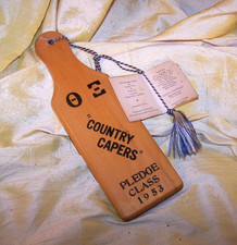 VINTAGE Theta Xi fraternity 1953 mini-paddle ...