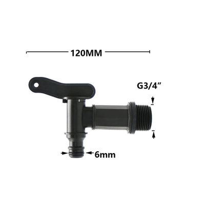 #ad IBC Tank Tap Adapter S60X6 Coarse Thread Garden Quick Connect Faucet Alloy Tank $15.99