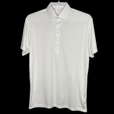 Collars & Co Polo Shirt Mens S White Golf Preppy Dress Collar Casual Work Office