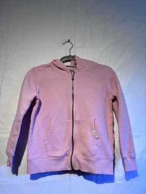 Weatherproof Vintage Girls Zip Up Hoodie Pink Size M 10/12 Full Zip 
