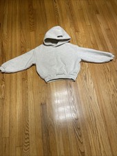 ESSENTIALS Fear Of God Pullover Hoodie Sweater Boys Size 6/7 Grey AUTHENTIC