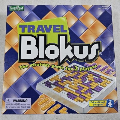 Travel Blokus Educational Insights 2005 Strata Gems  2 Player Strategy Game
