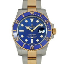 Rolex ROLEX Submariner date 116613LB blue WATCH 743434