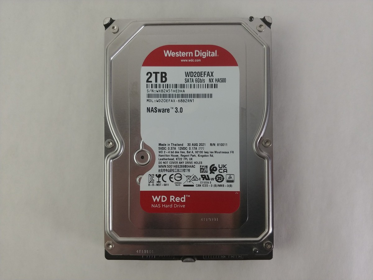 Western Digital WD Red WD20EFAX 2 TB SATA III 3.5 in NAS Hard