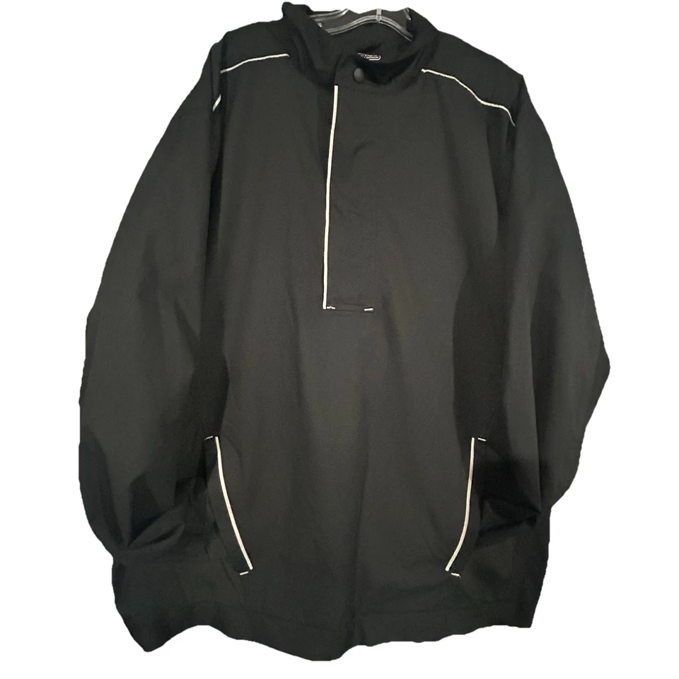 Chaqueta negra con cremallera de cuarto de golf Snake Eyes para hombre talla XL Foto 3 de 4