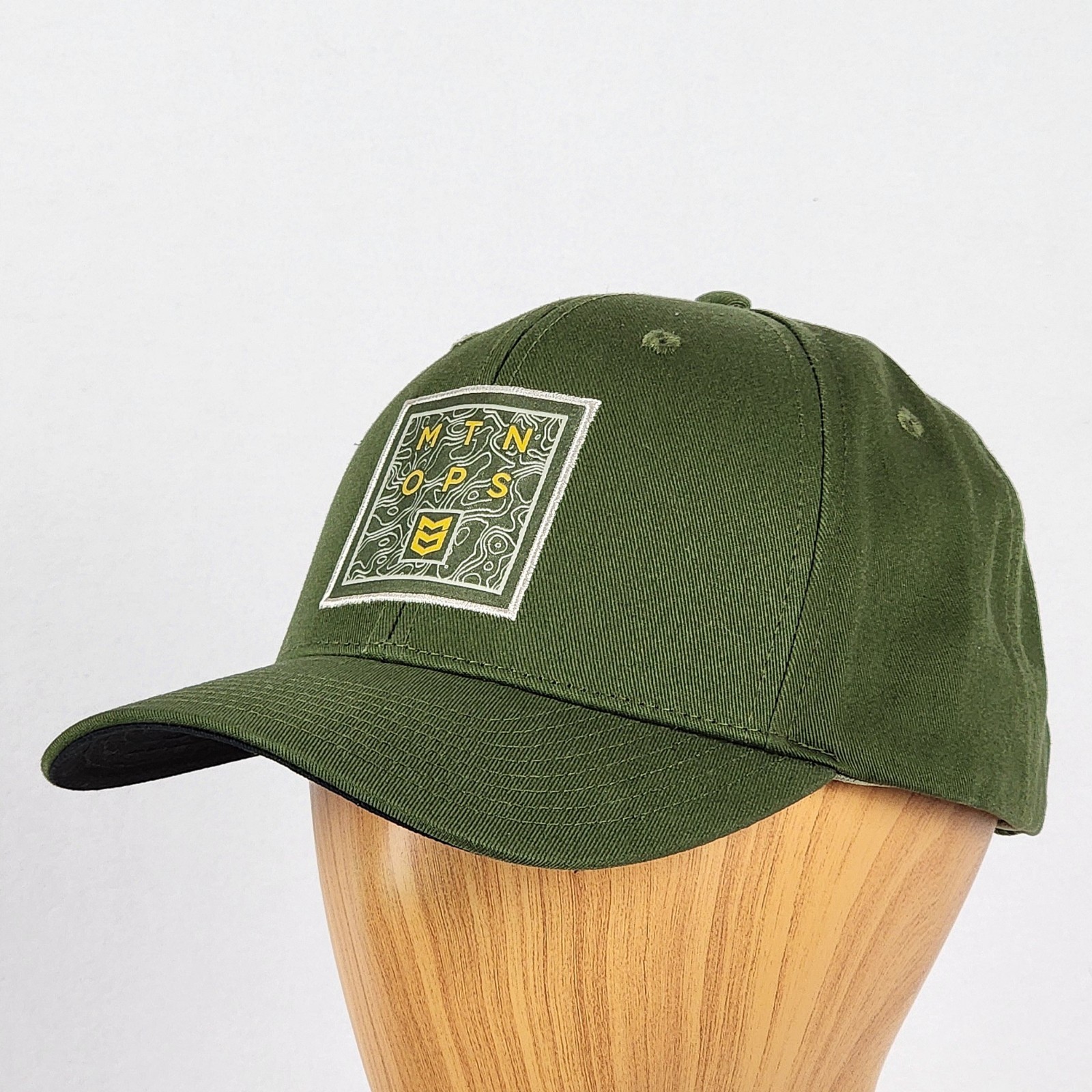 MTN OPS Topographic Logo Patch Green Snapback Cot… - image 10