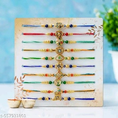 Pack of 10 Designer Rakhi For Brother | Best selling Rakhi Set For Brother
