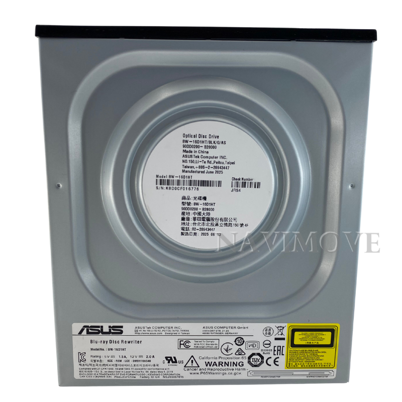NEW ASUS BW-16D1HT Blu-Ray Burner 16X Ultra-Fast 4K UHD Ultra HD